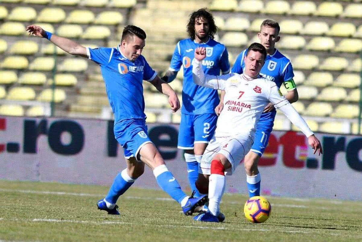 VIDEO + FOTO CSU Craiova urcă pe locul 2! Oltenii s-au impus cu greu, 1-0 cu FC Hermannstadt