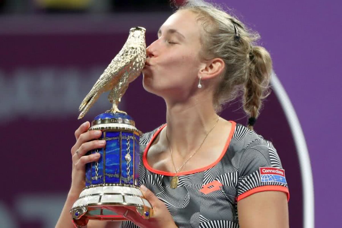 SIMONA HALEP - ELISE MERTENS // VIDEO Discursul lui Mertens după titlul de la Doha: „Nu e ușor cu Simona Halep” » Moment inedit cu belgianca în prim-plan