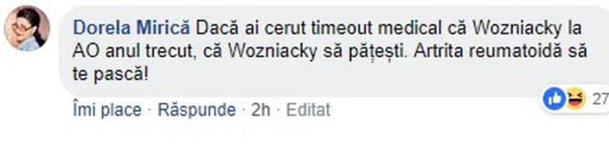 SIMONA HALEP - ELISE MERTENS // FOTO Derapaj al românilor la adresa lui Elise Mertens după finala cu Simona Halep: „Ești o trișoare, să te pască artrita!”