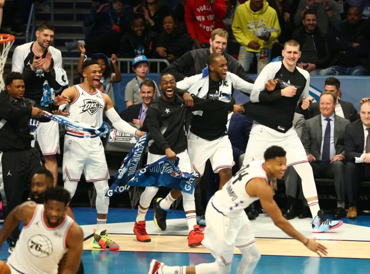 NBA ALL STAR GAME // VIDEO+FOTO Ploaie de 3 puncte » Echipa lui LeBron James se impune pentru al doilea an la rând, după o revenire spectaculoasă