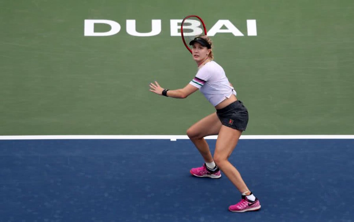 SIMONA HALEP - EUGENIE BOUCHARD // VIDEO + FOTO Emoții doar în setul I: Simona o învinge clar pe Bouchard și avansează la Dubai » Cu cine va juca în turul III