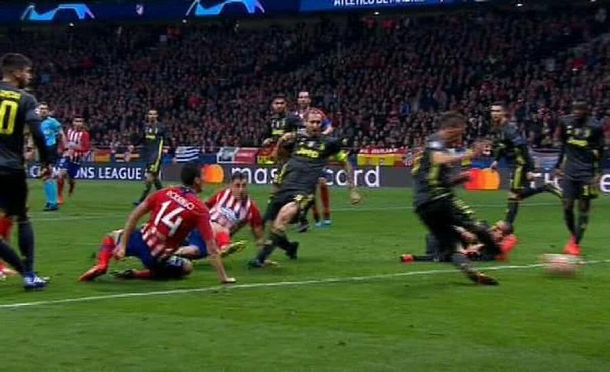ATLETICO MADRID - JUVENTUS 2-0 // GALERIE FOTO + VIDEO Fază incredibilă! Bonucci a simulat o lovitură în figură, apoi și-a luat mâna de pe față ca să vadă faza!  