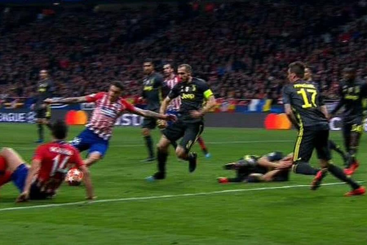 ATLETICO MADRID - JUVENTUS 2-0 // GALERIE FOTO + VIDEO Fază incredibilă! Bonucci a simulat o lovitură în figură, apoi și-a luat mâna de pe față ca să vadă faza!  