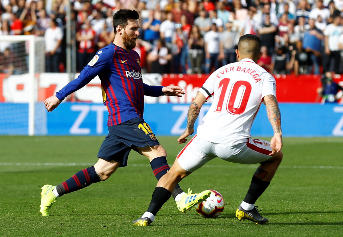 SEVILLA - BARCELONA // VIDEO+FOTO Messi, evoluție și execuții MAGICE! Argentinianul a bătut-o de unul singur pe Sevilla, 4-2 