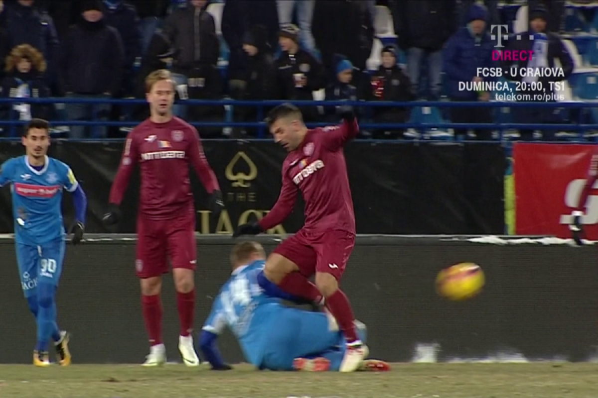 FOTO Gest INEXPLICABIL făcut de Culio! Eliminat în 17 minute după o intrare HORROR