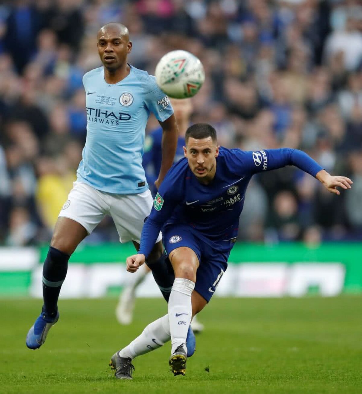 CHELSEA - MANCHESTER CITY 0-0 (3-4 d.p.)  // VIDEO + FOTO Moment HALUCINANT: portarul lui Chelsea A REFUZAT să iasă de pe teren în finala Cupei Ligii! Sarri, scos din minți, Guardiola ia trofeul!