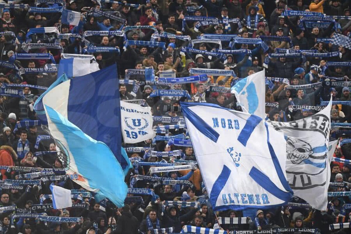 FCSB - CS U CRAIOVA // VIDEO + FOTO Atmosferă de zile mari pe Arena Națională! Oltenii, spectacol pirotehnic
