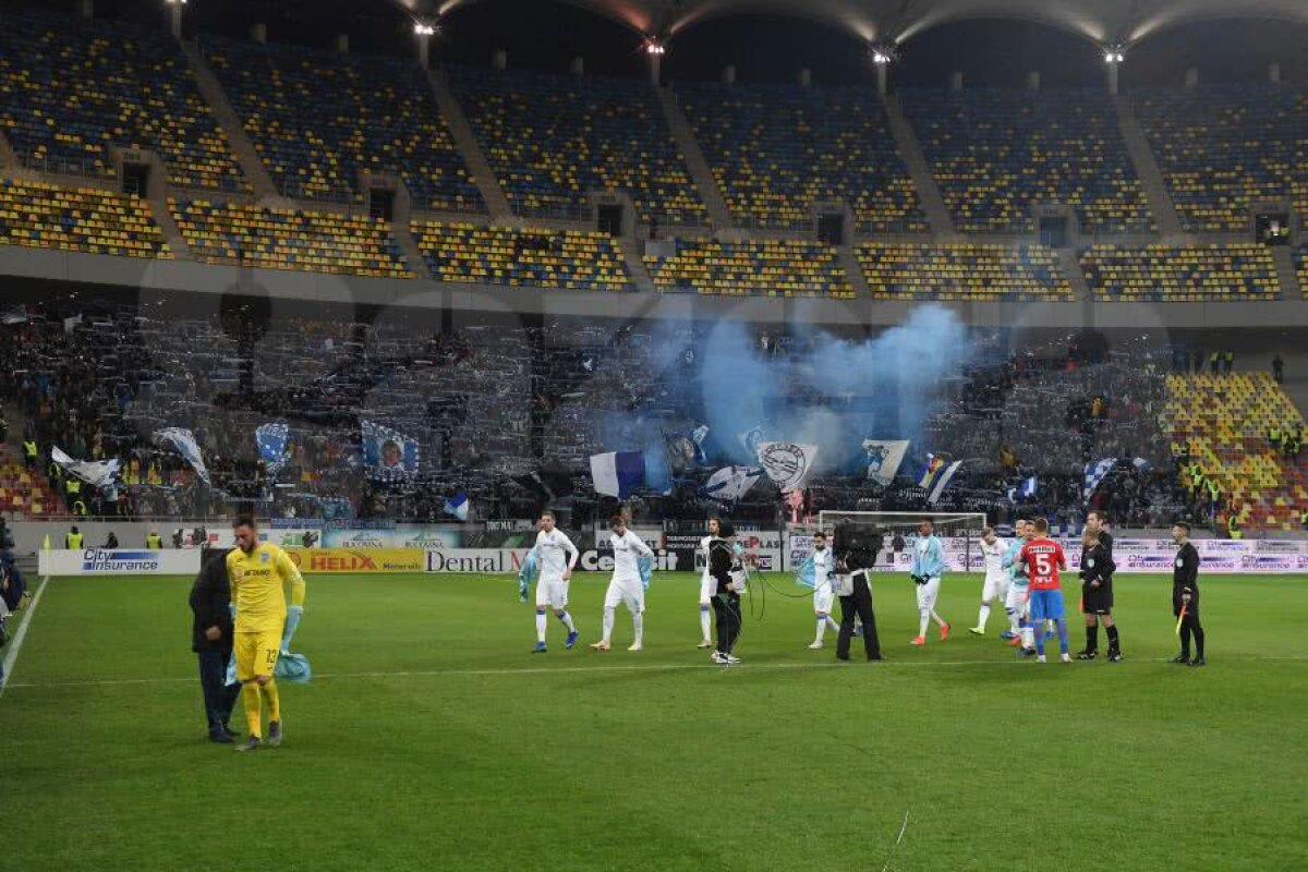 FCSB - CS U CRAIOVA // VIDEO + FOTO Atmosferă de zile mari pe Arena Națională! Oltenii, spectacol pirotehnic