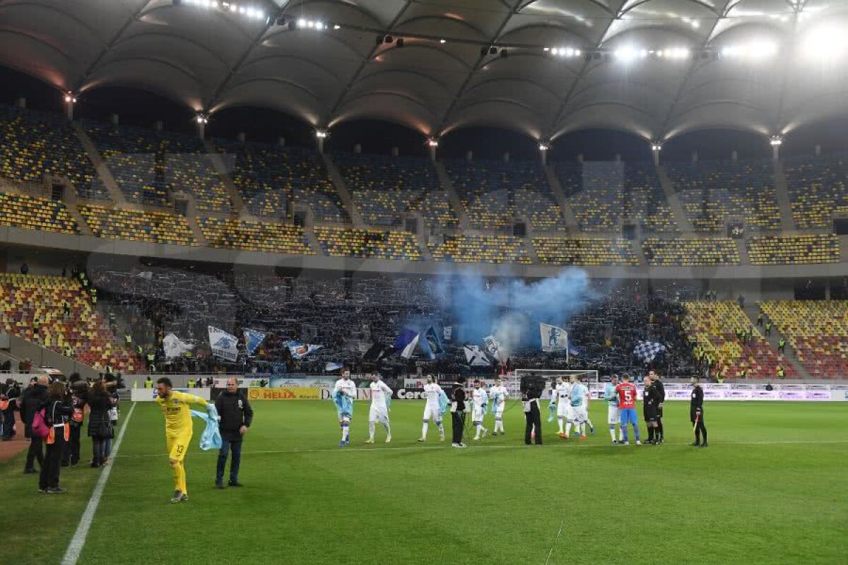 FCSB - CS U CRAIOVA // VIDEO + FOTO Atmosferă de zile mari pe Arena Națională! Oltenii, spectacol pirotehnic