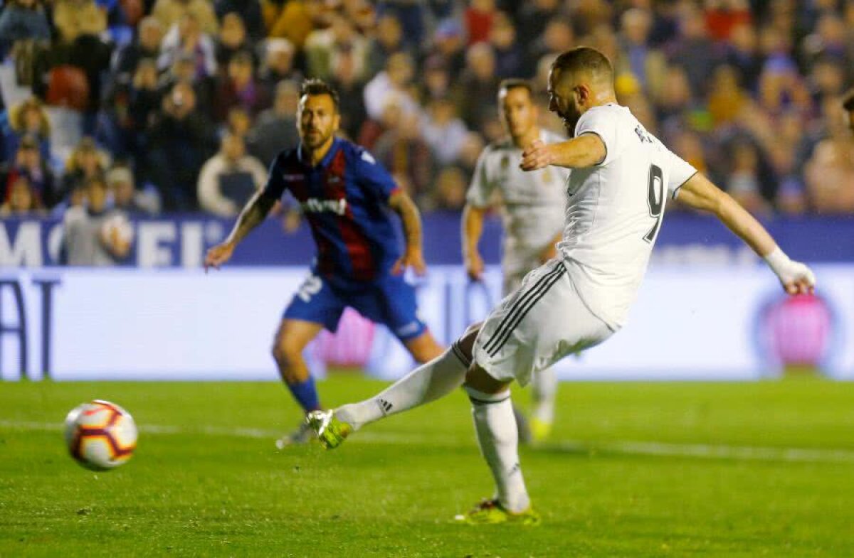 LEVANTE - REAL MADRID 1-2 // VIDEO+FOTO Real câștigă greu în La Liga, cu două penalty-uri: urmează El Clasico