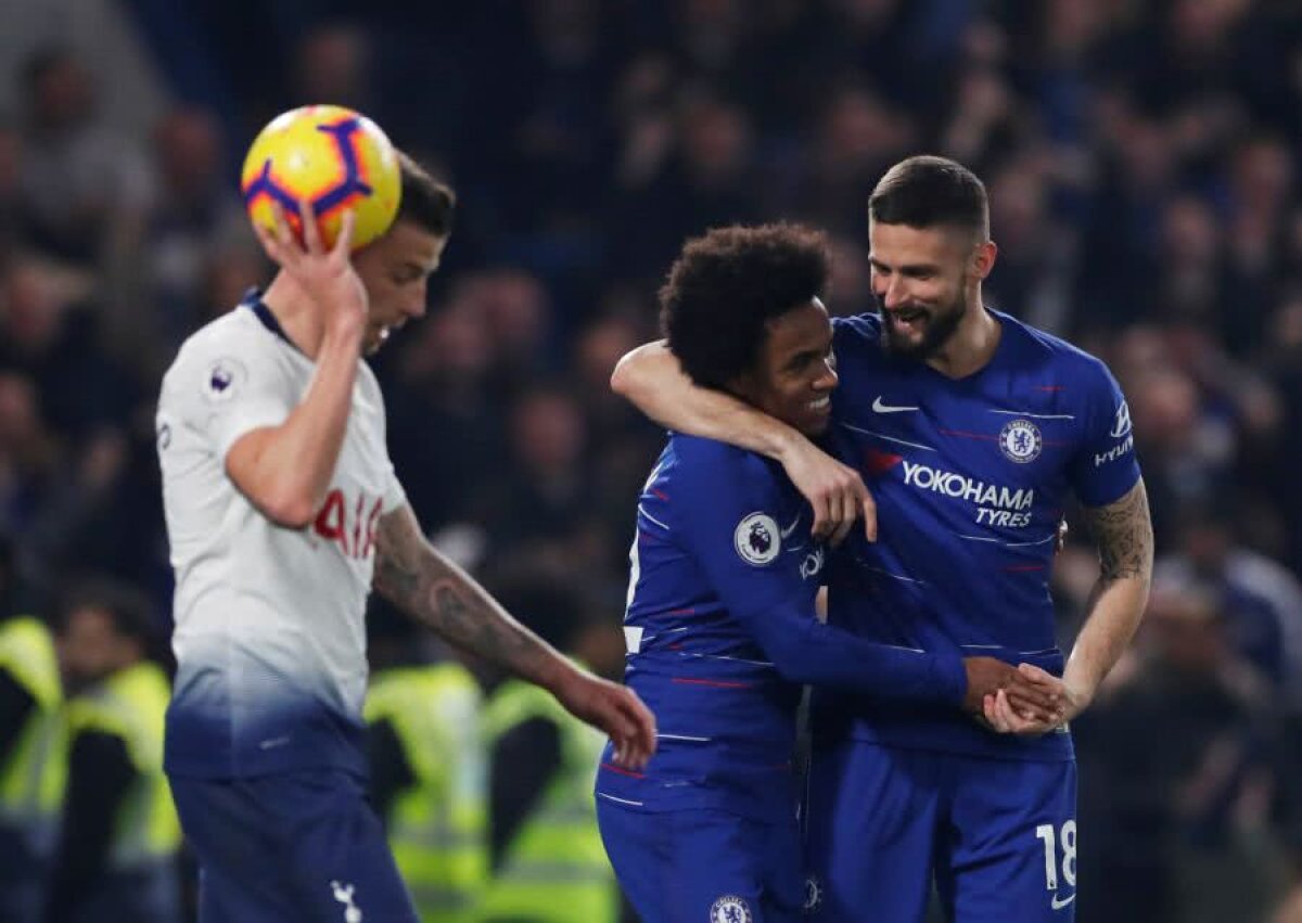 CHELSEA - TOTTENHAM 2-0 // VIDEO+FOTO Autogol rar întâlnit în derby-ul londonez din Premier League! Lupta pentru locurile de Ligă e incredibil de încinsă