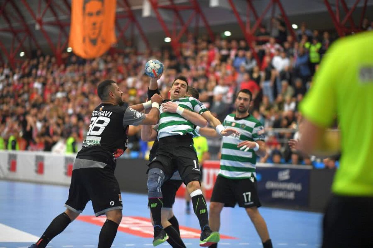 DINAMO - SPORTING 26-27 // FOTO + VIDEO Prăbușiți în repriza secundă! Dinamo a ratat inexplicabil calificarea în optimile Ligii, deși la pauză conducea cu 15-11!