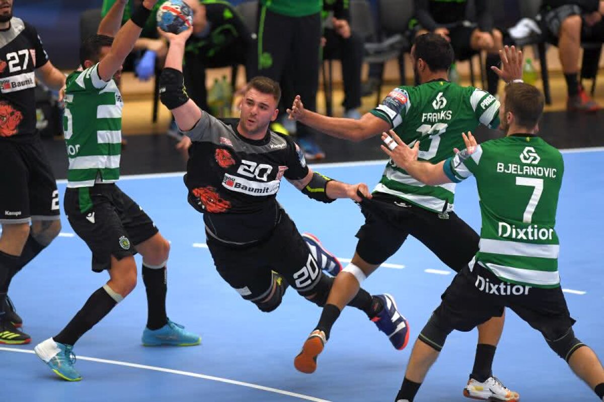 DINAMO - SPORTING 26-27 // FOTO + VIDEO Prăbușiți în repriza secundă! Dinamo a ratat inexplicabil calificarea în optimile Ligii, deși la pauză conducea cu 15-11!