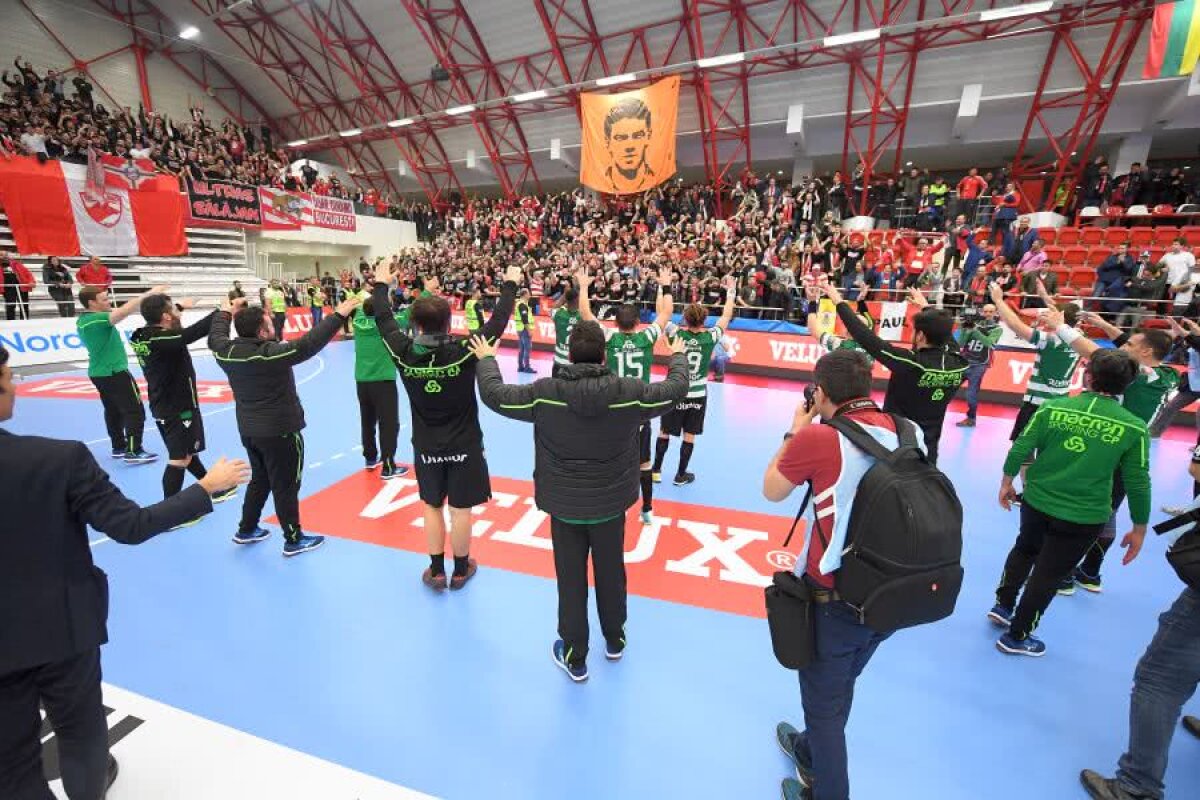 DINAMO - SPORTING // VIDEO+FOTO Mircea Lucescu și Mircea Rednic, în peluză la meciul de handbal cu Sporting » Atmosferă senzațională în Sala Dinamo!