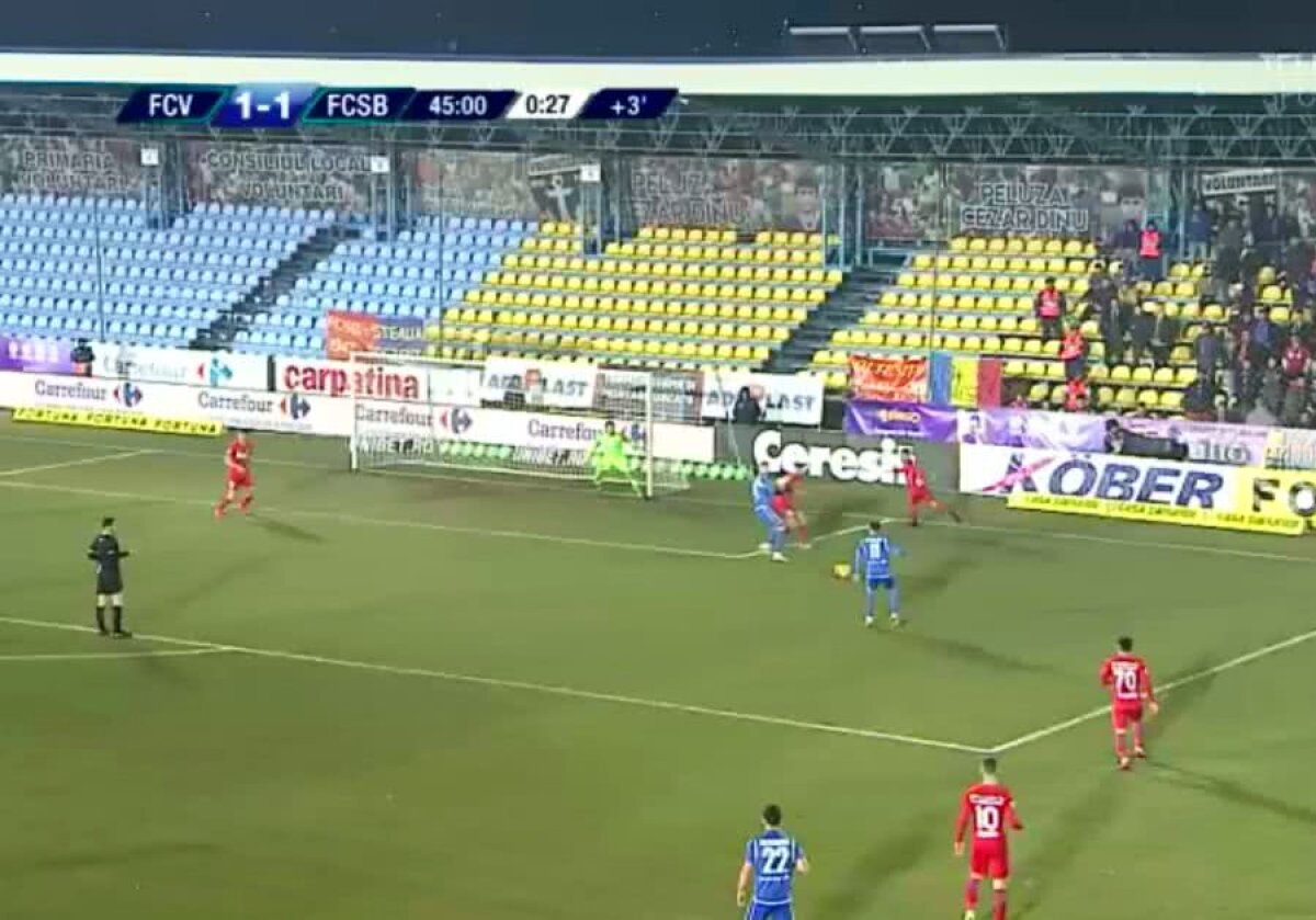FC VOLUNTARI - FCSB 2-2 // VIDEO+FOTO Helmuth Duckadam îl ceartă pe Cristi Bălgrădean: „N-avea voie să ia gol la colțul scurt!”