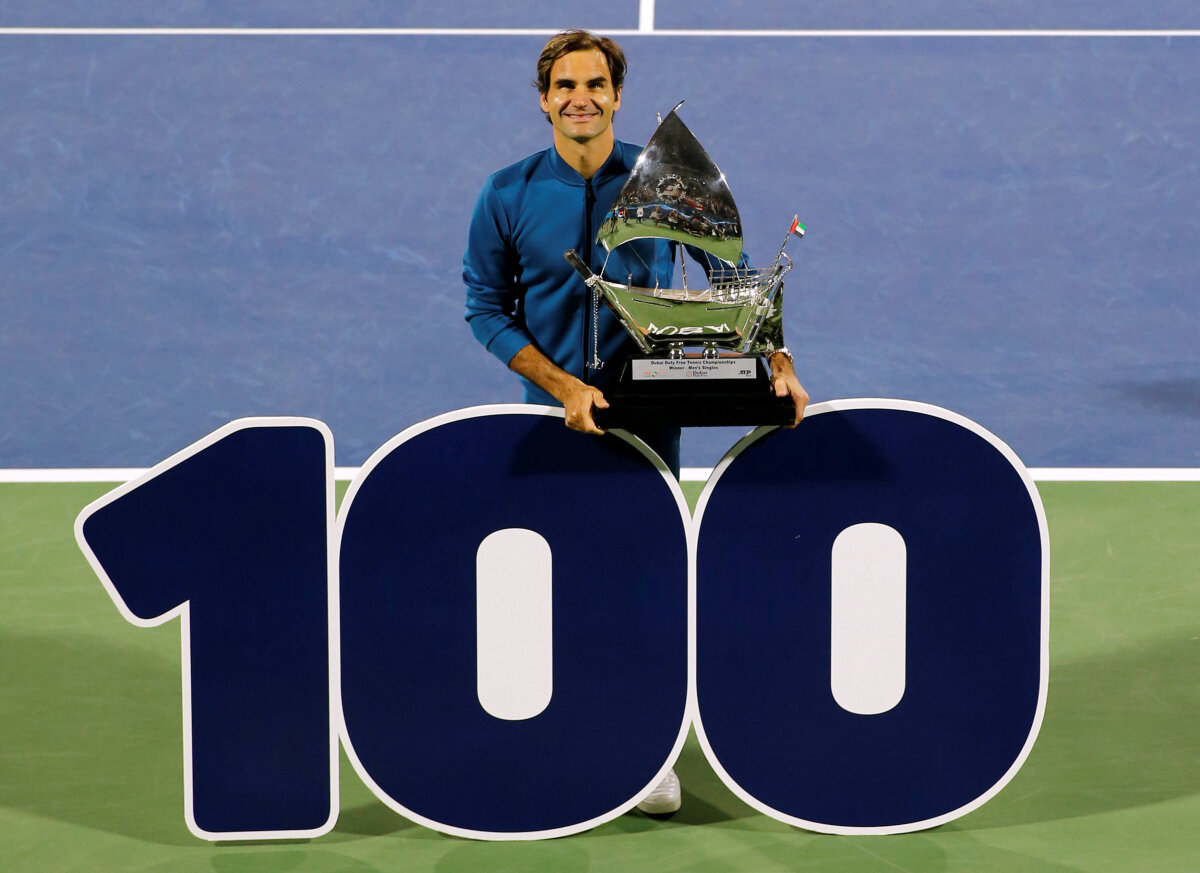 ATP DUBAI // VIDEO+FOTO Nemuritorul Roger Federer rescrie istoria tenisului modern! Elvețianul a câștigat la Dubai al 100-lea titlu al carierei, după o finală fără istoric cu Stefanos Tsitsipas