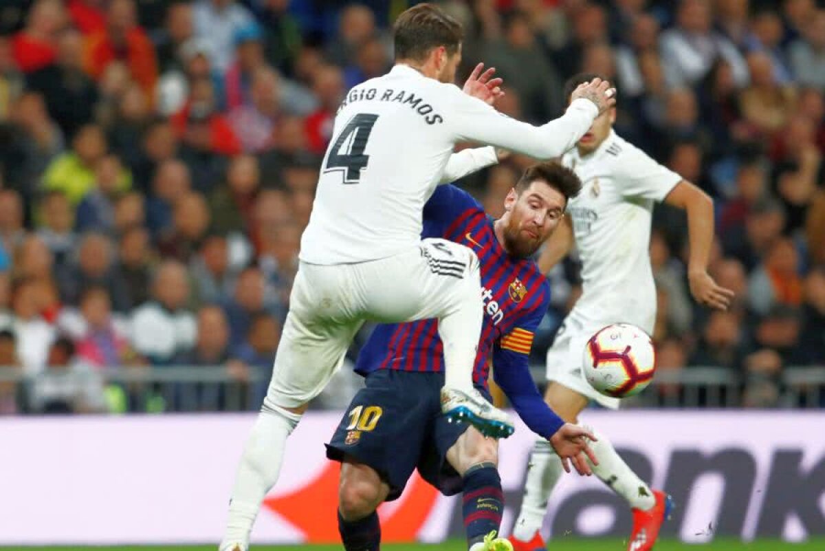 REAL MADRID - BARCELONA 0-1 // Sergio Ramos și Leo Messi, la un pas de BĂTAIE pe teren » Faza care l-a scos din minți pe argentinian