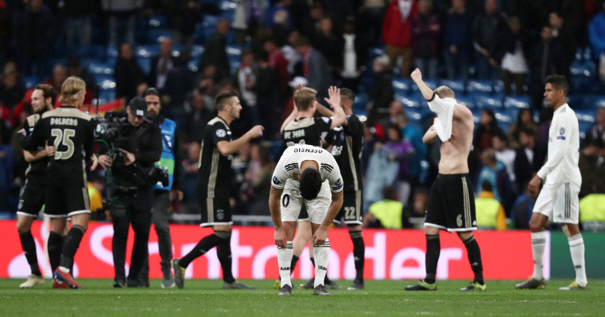 OPTIMI UEFA CHAMPIONS LEAGUE // Real Madrid, UMILITĂ de Ajax pe „Bernabeu” » Deținătoarea Ligii e OUT din competiție + Tottenham se califică fără gol primit