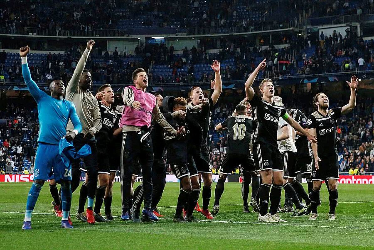 OPTIMI UEFA CHAMPIONS LEAGUE // Real Madrid, UMILITĂ de Ajax pe „Bernabeu” » Deținătoarea Ligii e OUT din competiție + Tottenham se califică fără gol primit