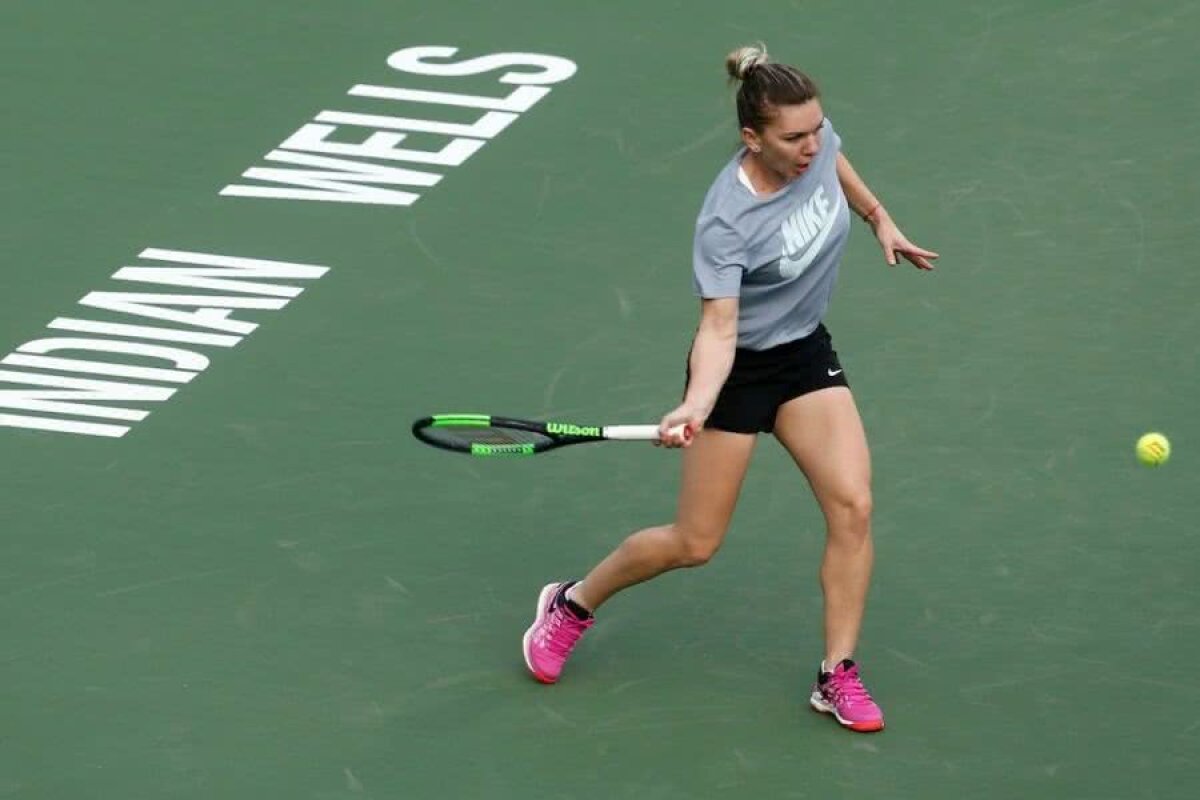 SIMONA HALEP LA INDIAN WELLS // FOTO Cu cine s-a pregătit Simona Halep la Indian Wells și antrenorul care a urmărit totul
