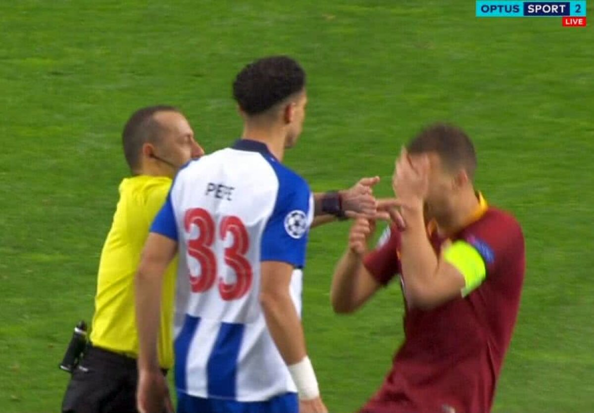 FC PORTO - AS ROMA //  FOTO De data asta, Pepe n-a fost vinovat! Simulare comică în Liga Campionilor