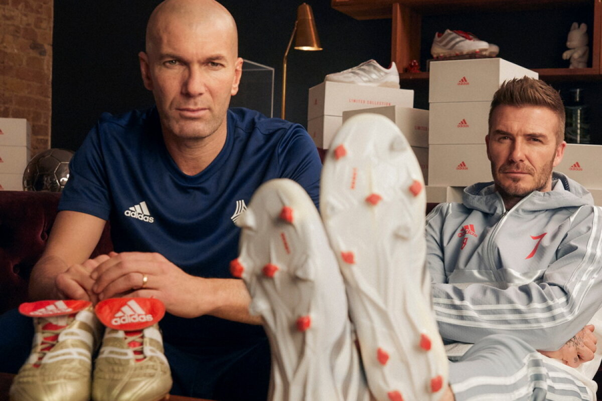 FOTO David Beckham și Zinedine Zidane sărbătoresc 25 de ani de la lansarea ghetelor cu care aceştia au jucat în cariera lor