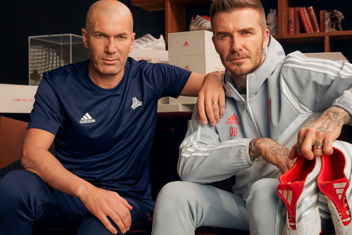 FOTO David Beckham și Zinedine Zidane sărbătoresc 25 de ani de la lansarea ghetelor cu care aceştia au jucat în cariera lor