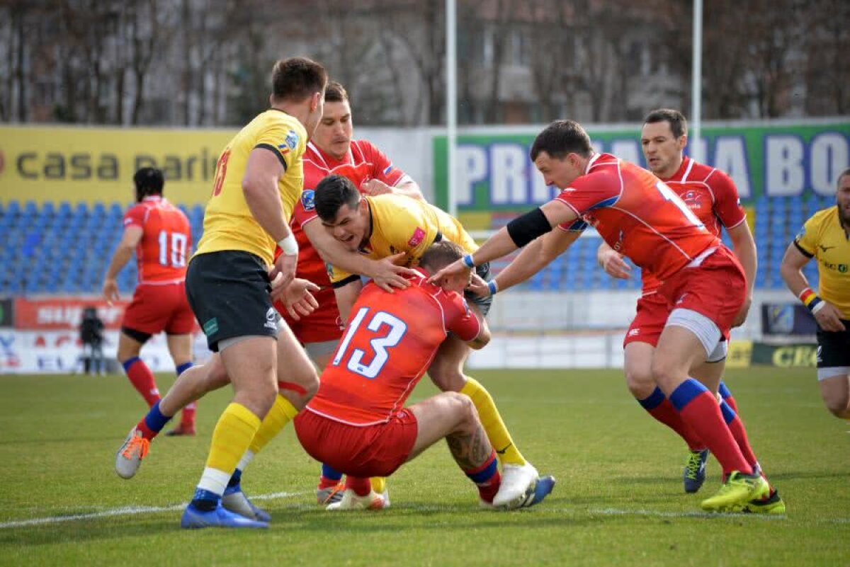 FOTO România a câștigat meciul cu Rusia, 22-20, din grupa de Rugby Europe Championship