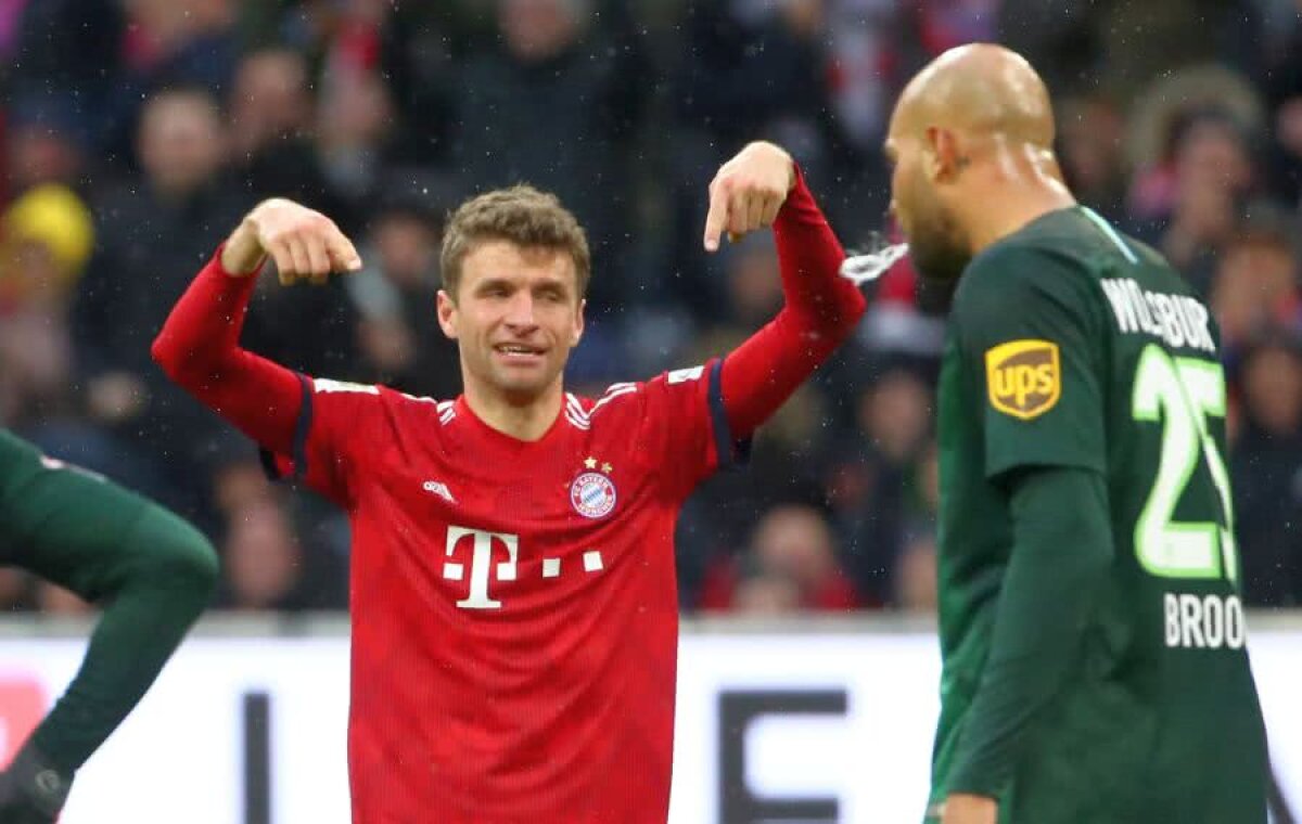 BUNDESLIGA // FOTO Bayern Munchen a demolat-o pe Wolfsburg și a revenit pe primul loc » Dortmund, emoții cu Stuttgart 