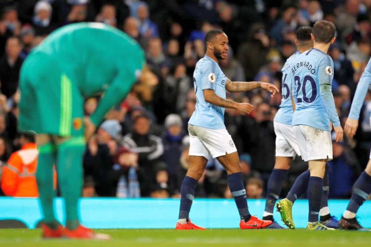 MANCHESTER CITY - WATFORD 3-1 // FOTO City, tot mai aproape de titlu! Raheem Sterling, hatrick de senzație în doar 13 minute