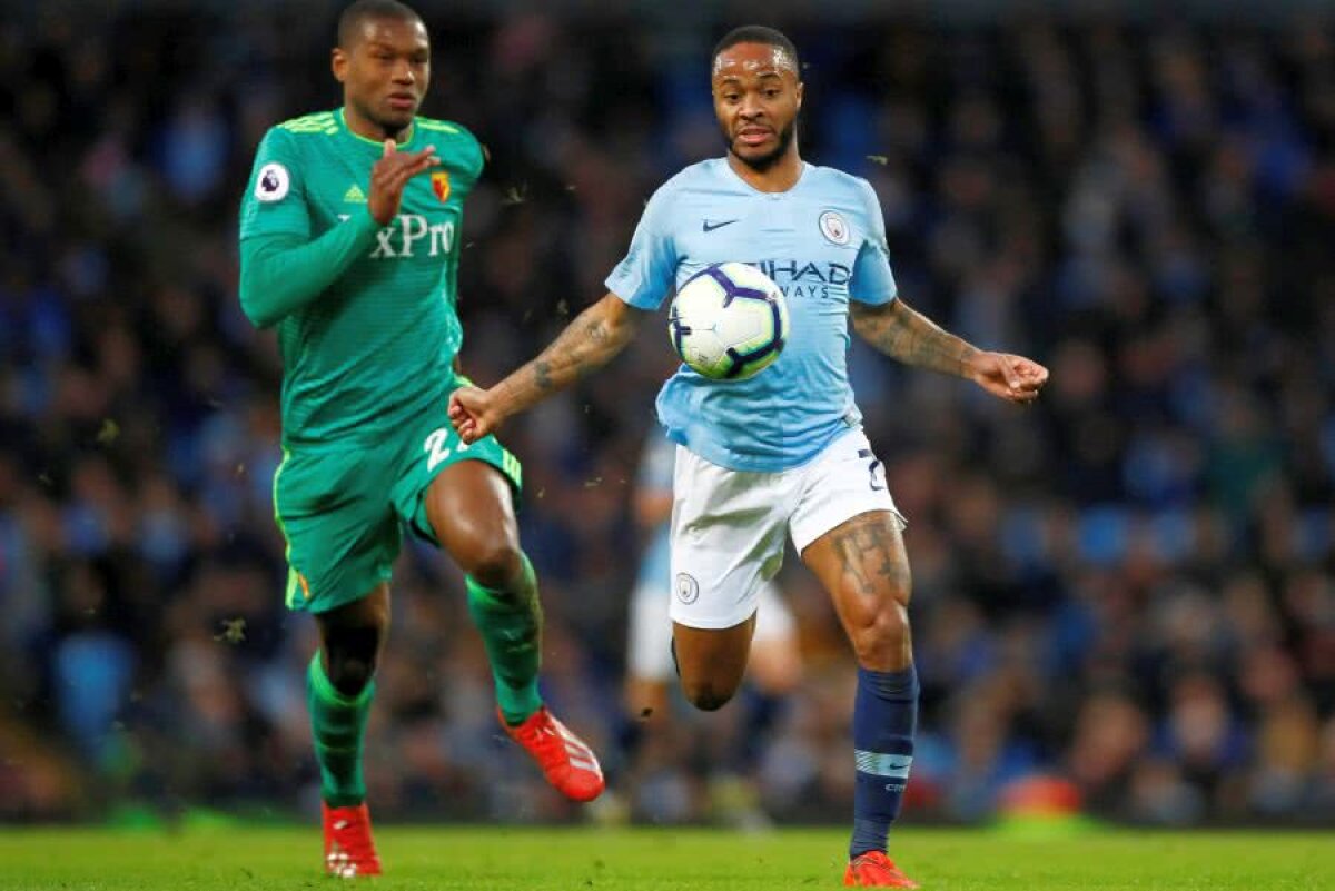 MANCHESTER CITY - WATFORD 3-1 // FOTO City, tot mai aproape de titlu! Raheem Sterling, hatrick de senzație în doar 13 minute