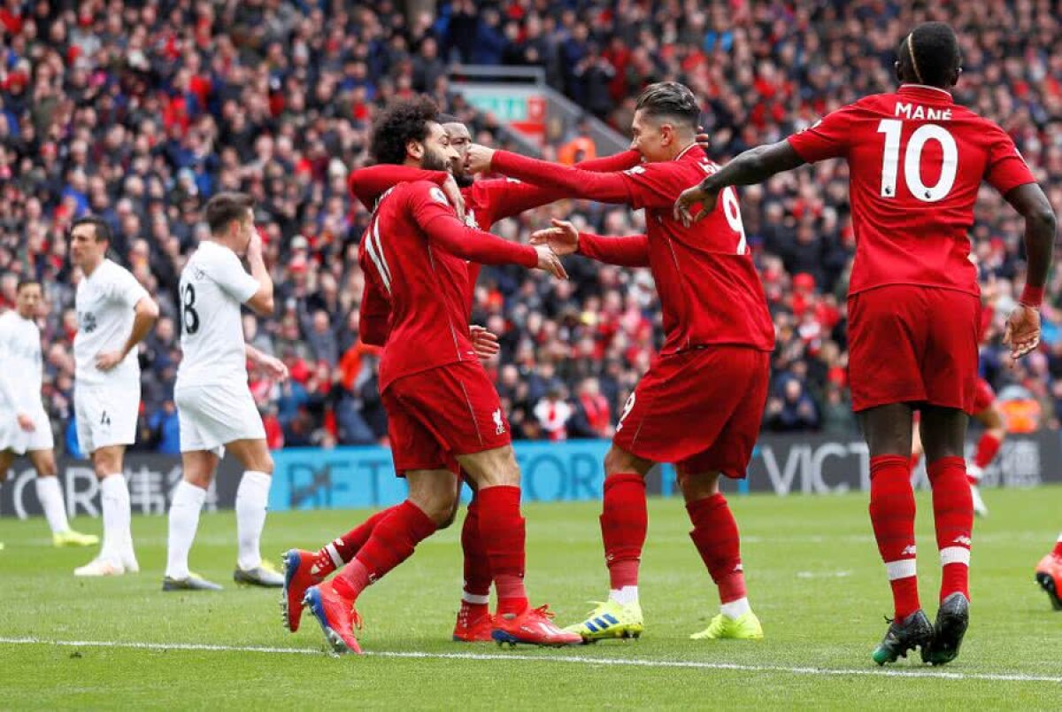 LIVERPOOL - BURNLEY  4-2 // Sadio Mane și Firmino îi aduc victoria lui Klopp! City și Liverpool, luptă la baionetă pentru titlu