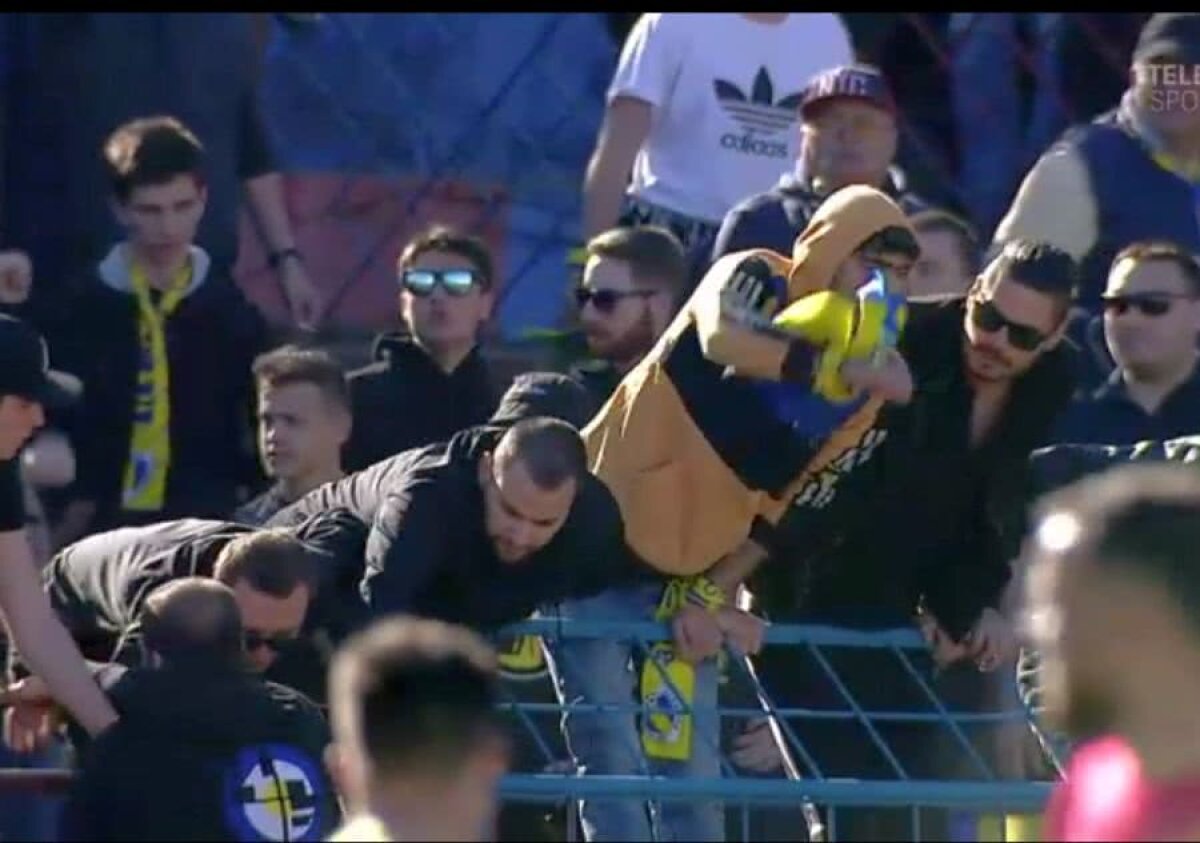 CHINDIA - PETROLUL // VIDEO + FOTO Steagul de gard, motiv de conflict la derby-ul din Liga 2 » Care a fost deznodământul disputei dintre fani