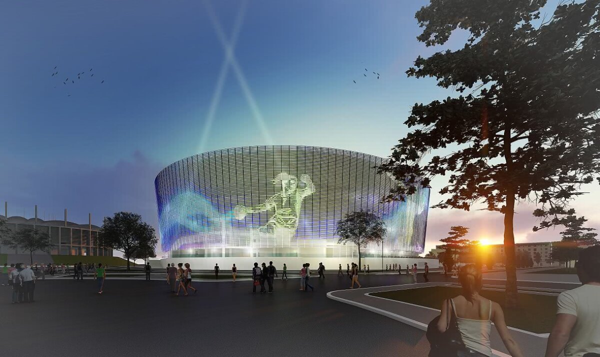 FOTO Gabriela Firea susține că Primăria va cheltui 138 de milioane de euro pentru o sală polivalentă ultramodernă în București! » Cum arată macheta noului proiect