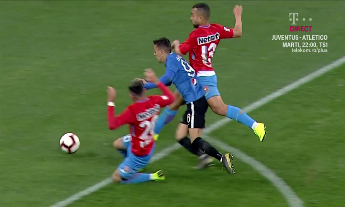 FCSB - VIITORUL // FOTO Radu Petrescu a acordat un penalty contestat » Părerile lui Crăciunescu și Porumboiu