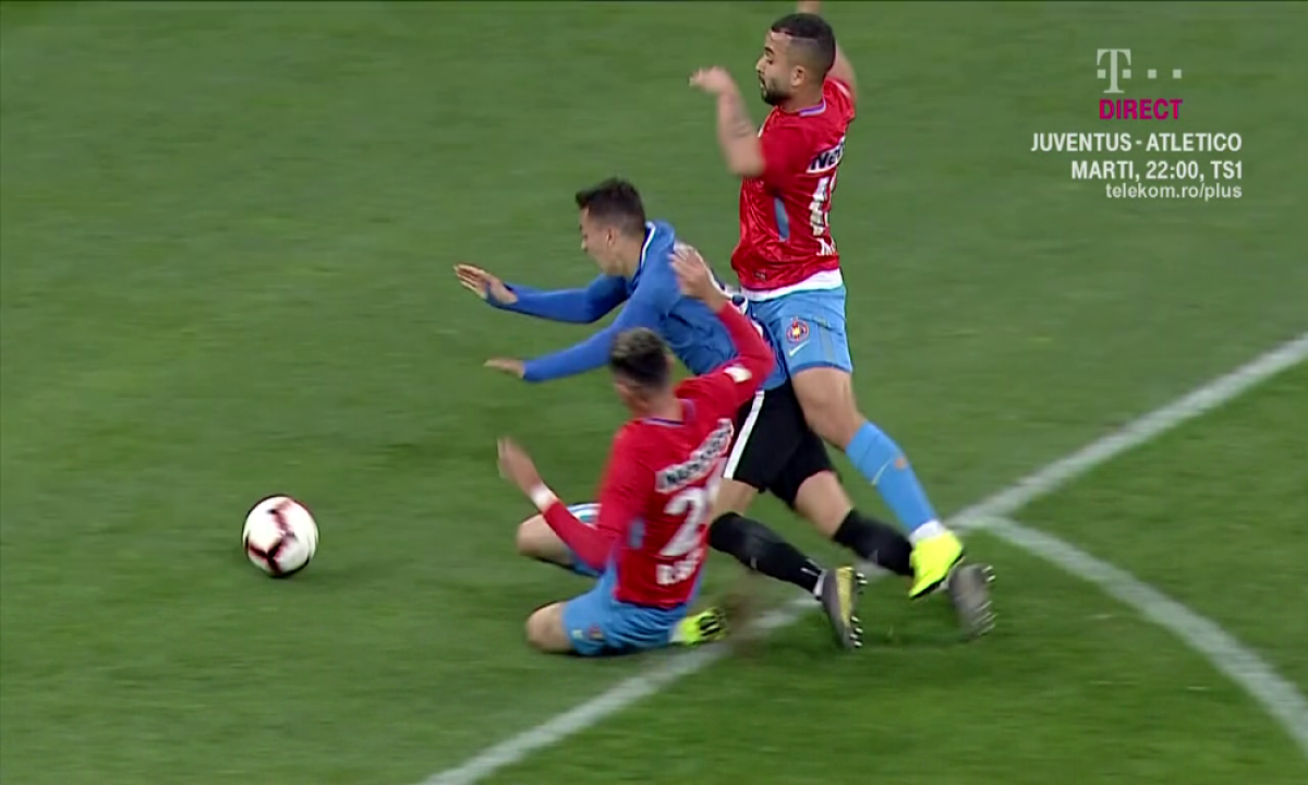 FCSB - VIITORUL // FOTO Radu Petrescu a acordat un penalty contestat » Părerile lui Crăciunescu și Porumboiu