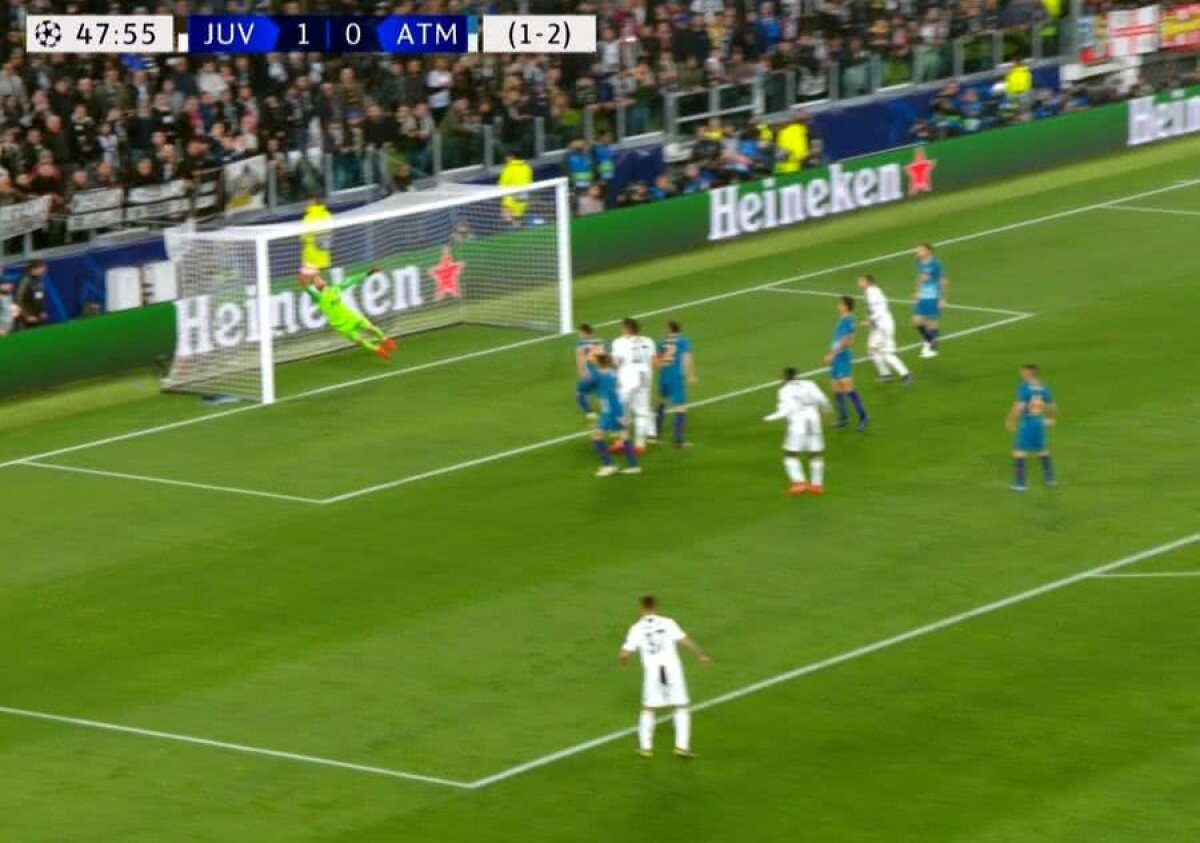 JUVENTUS - ATLETICO // VIDEO + FOTO La milimetru! Gol de senzație marcat de Ronaldo validat cu tehnologia liniei porții
