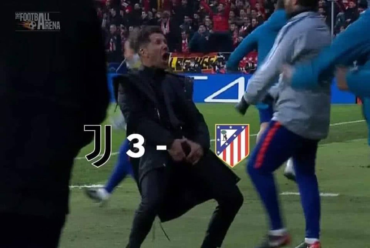 FOTO JUVENTUS - ATLETICO MADRID 3-0 //  Atletico, ținta glumelor internauților » Cu cine stă Griezmann la masă :D