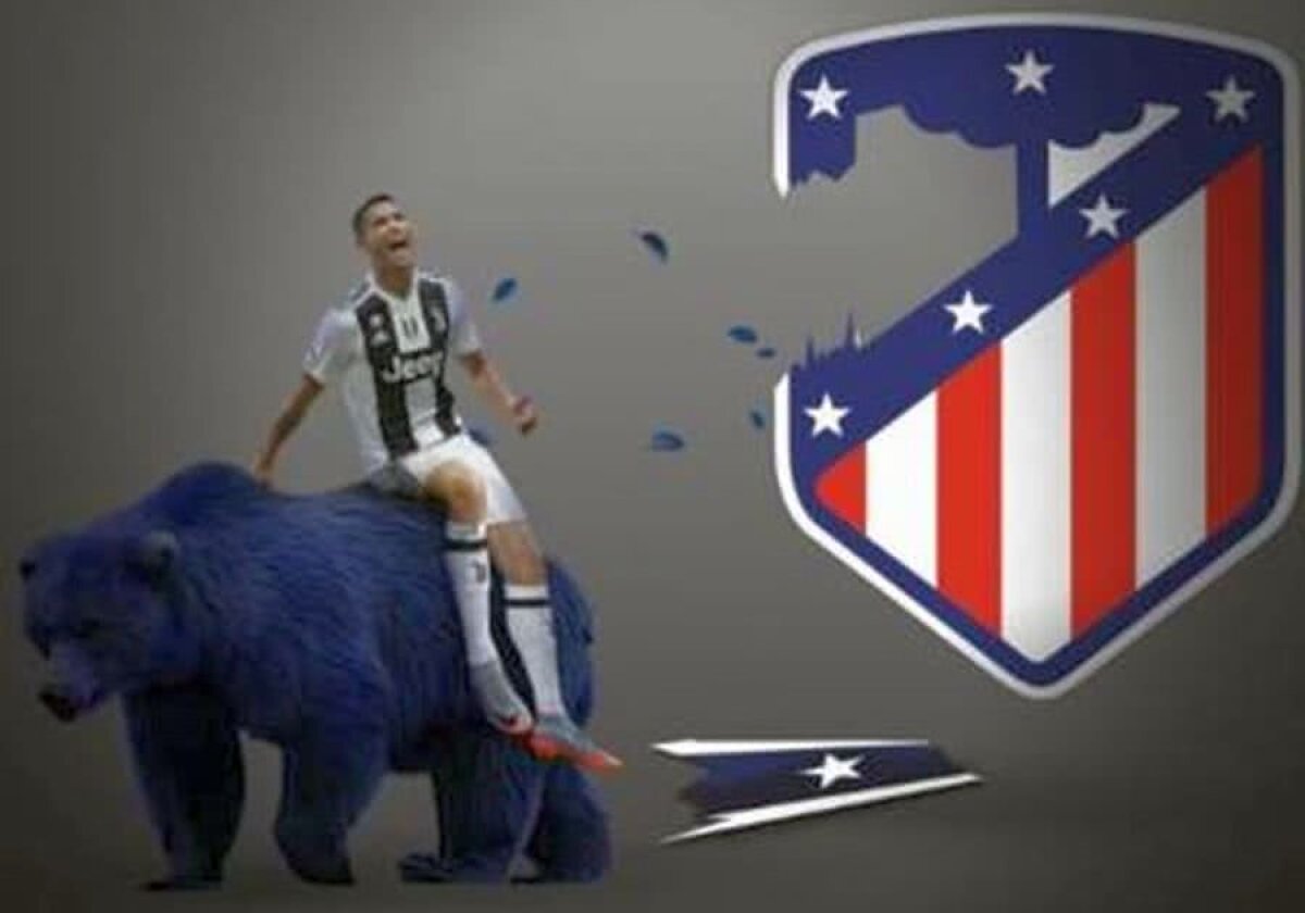 FOTO JUVENTUS - ATLETICO MADRID 3-0 //  Atletico, ținta glumelor internauților » Cu cine stă Griezmann la masă :D