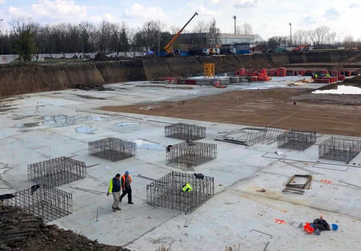 GALERIE FOTO Ghencea prinde formă! Imagini surprinse azi pe șantierul de la stadionul Steaua 