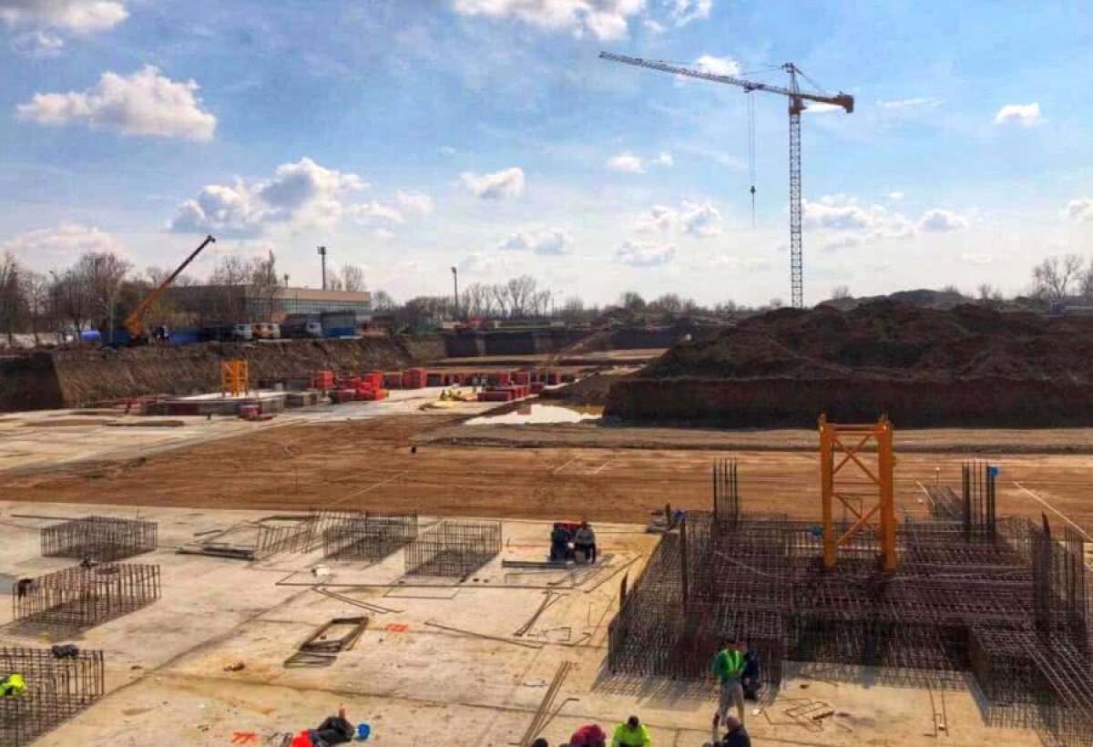 GALERIE FOTO Ghencea prinde formă! Imagini surprinse azi pe șantierul de la stadionul Steaua 
