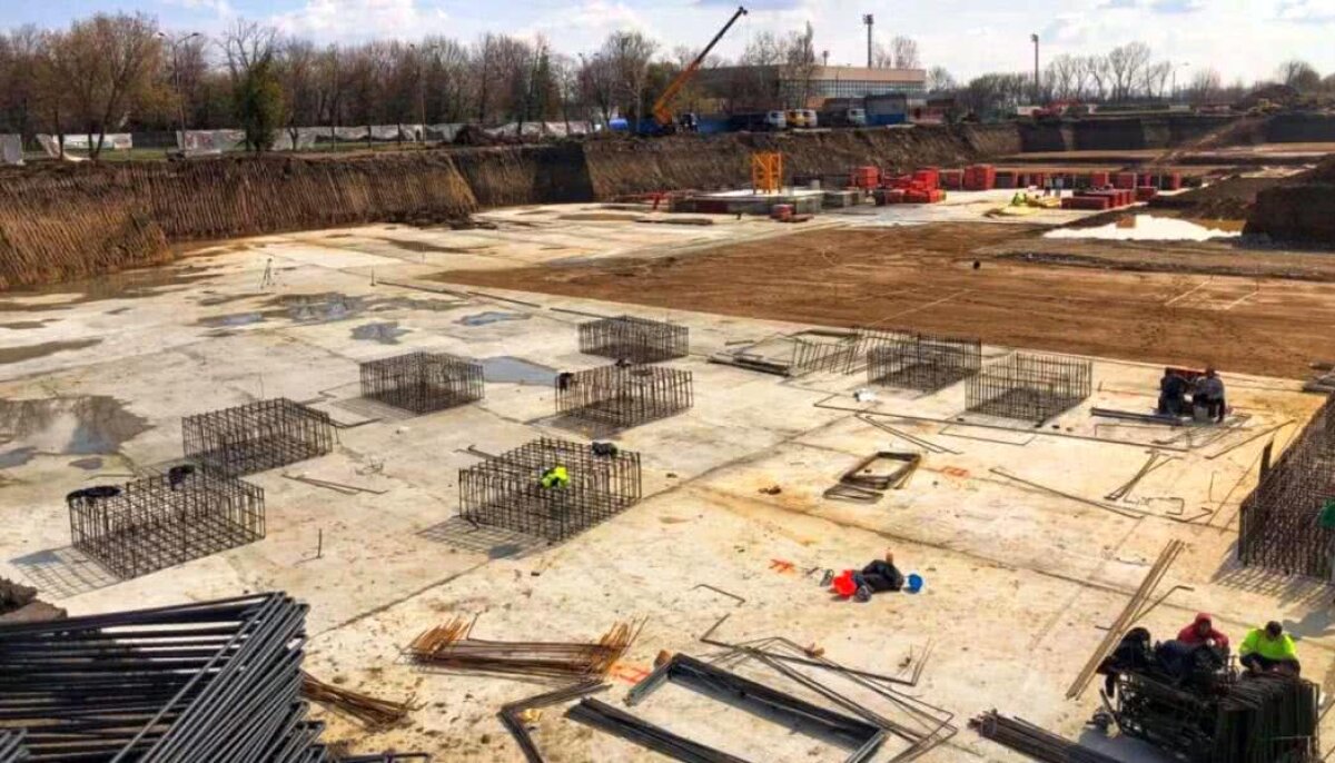 GALERIE FOTO Ghencea prinde formă! Imagini surprinse azi pe șantierul de la stadionul Steaua 