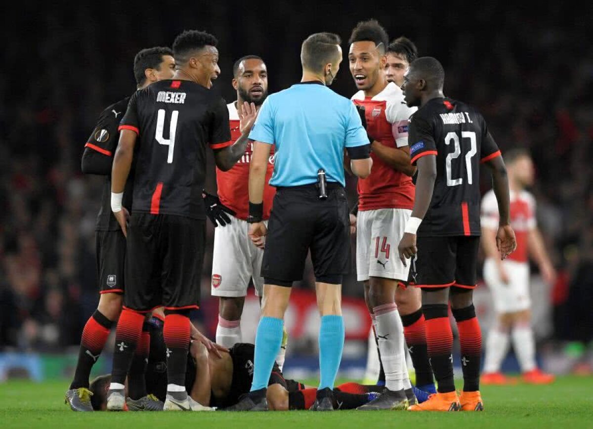 ARSENAL - RENNES, EUROPA LEAGUE // VIDEO + FOTO Două erori IMENSE de arbitraj, ambele în favoarea englezilor