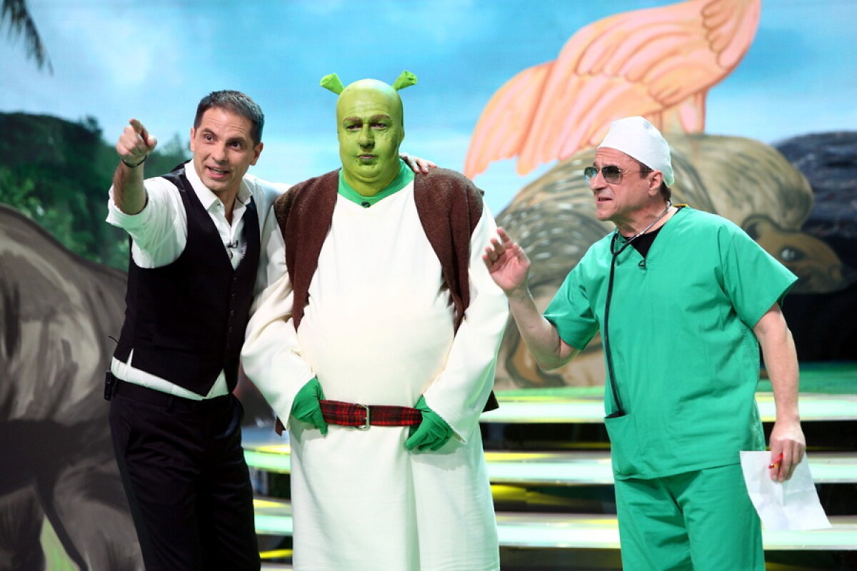 FOTO » Eroul Duckadam a devenit căpcăunul Shrek! Moment incredibil petrecut la Antena 1: "Nu vreți mai bine să vă fac un transplant de cap?"