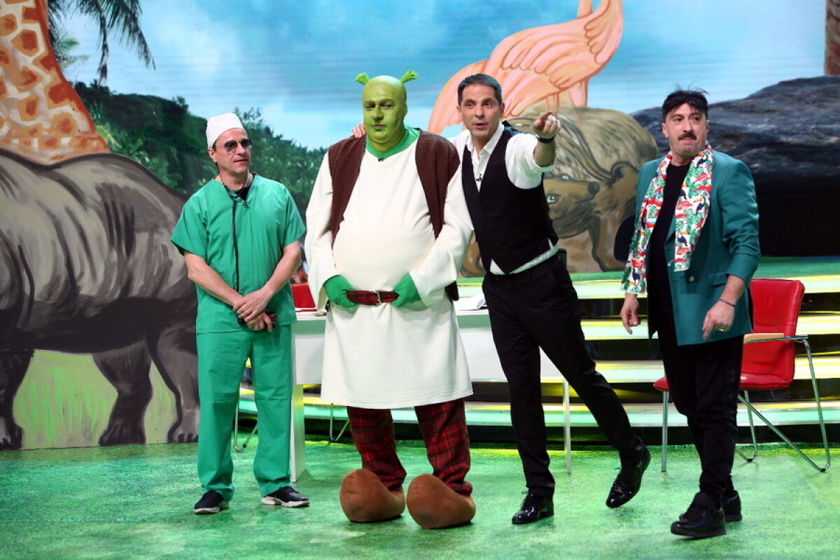 FOTO » Eroul Duckadam a devenit căpcăunul Shrek! Moment incredibil petrecut la Antena 1: "Nu vreți mai bine să vă fac un transplant de cap?"