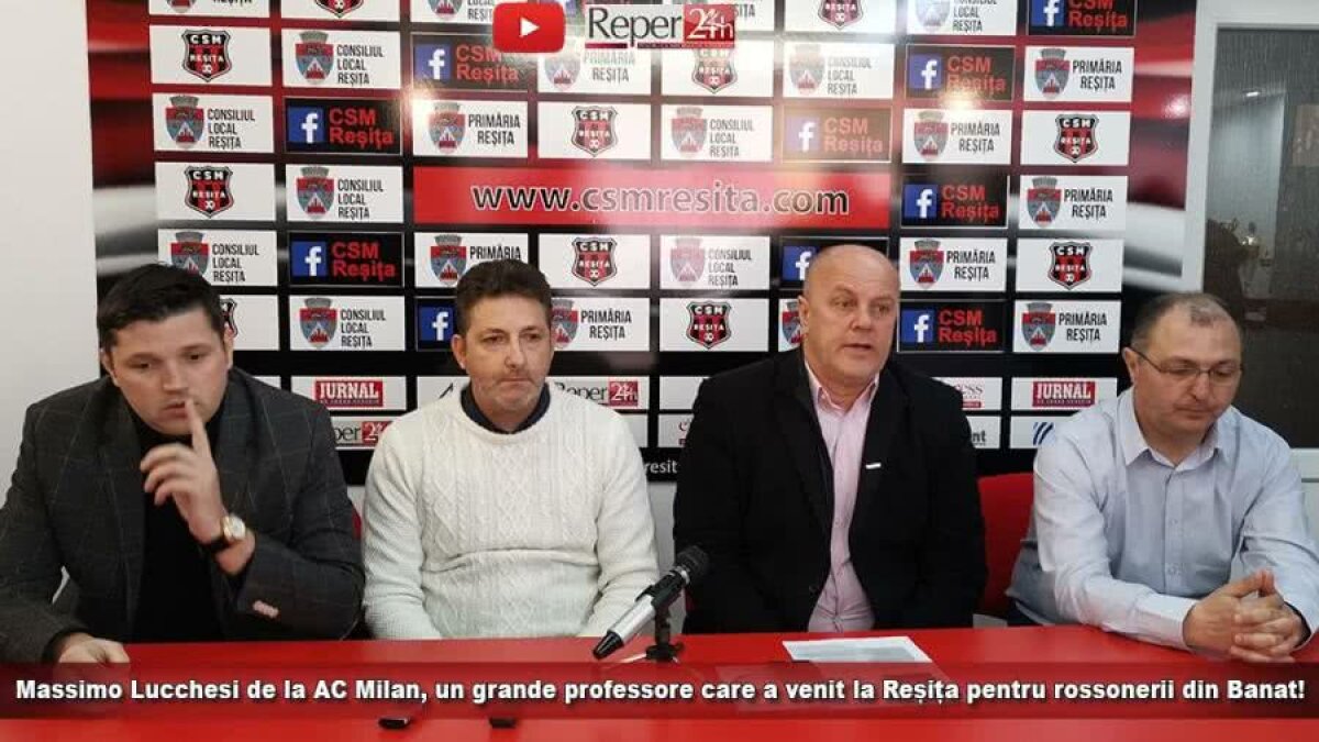 Massimo Lucchesi a fost la Reșița și le-a predat lecții celor de la CSM