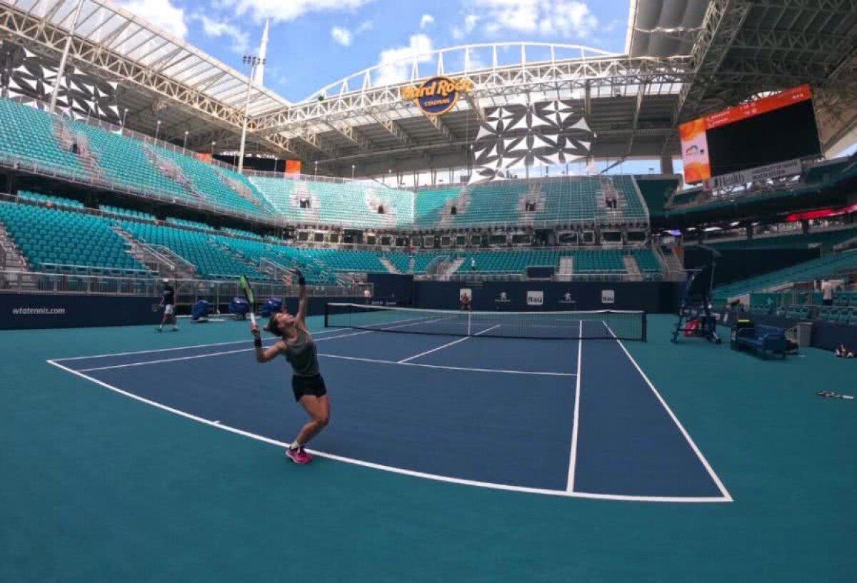SIMONA HALEP LA MIAMI // VIDEO + FOTO Simona Halep, primele antrenamente la Miami » Când are loc tragerea la sorți