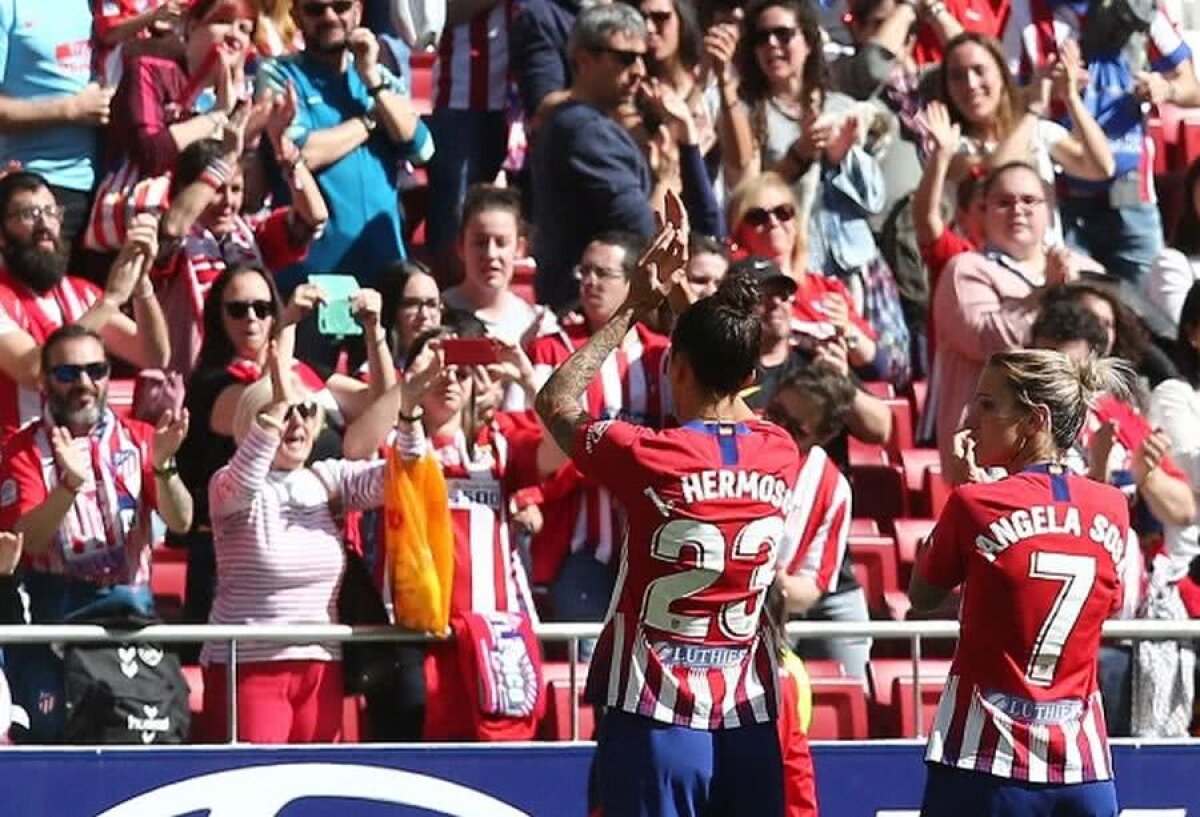 ATLETICO MADRID - BARCELONA » VIDEO+FOTO Atmosferă de senzație! S-a stabilit recordul de asistență all-time la un meci feminin intercluburi