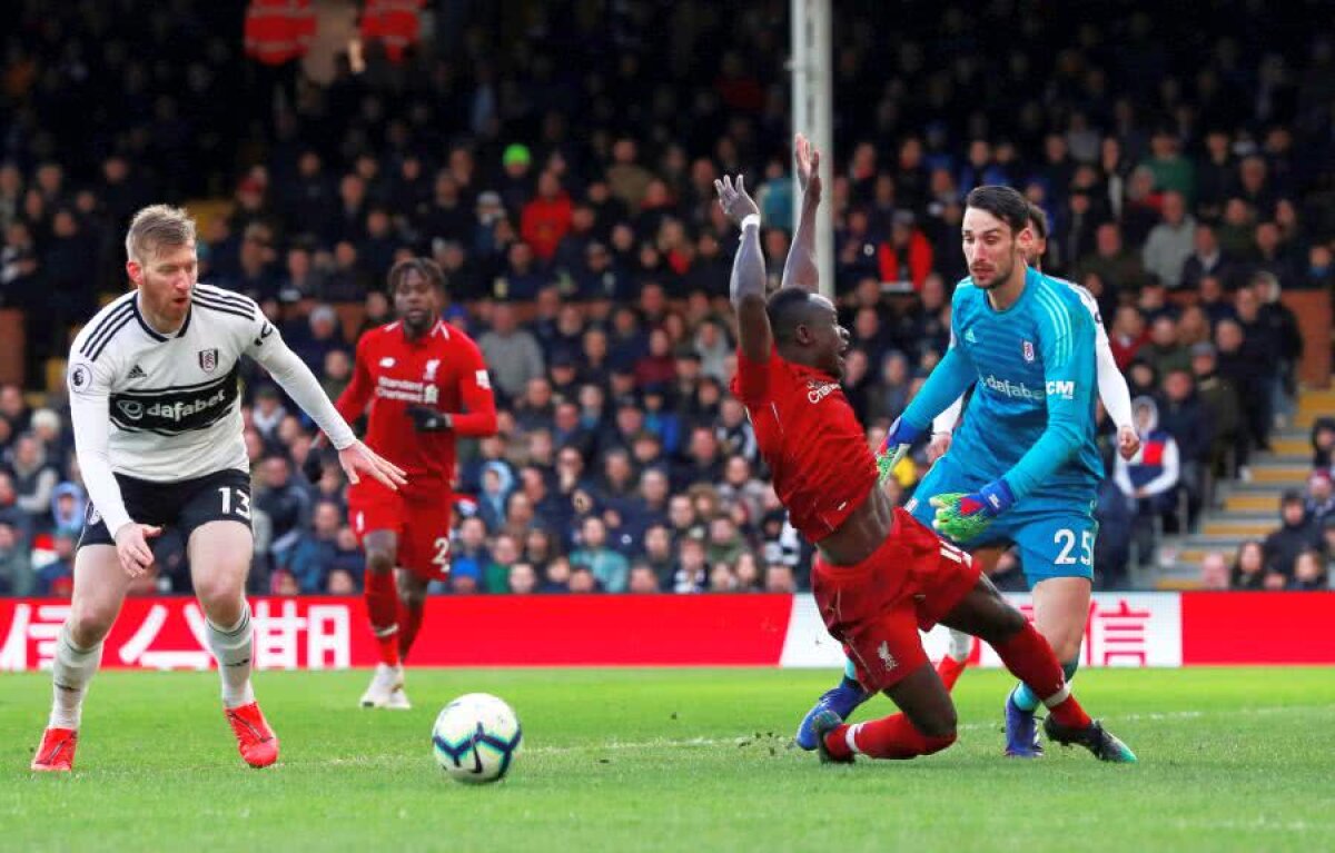 FULHAM - LIVERPOOL 1-2 // VIDEO+FOTO Emoții mari pentru Liverpool » „Cormoranii” au câștigat greu cu Fulham, dar revin temporar pe primul loc