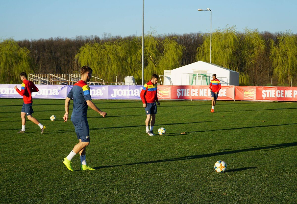 FOTO Naționala U21 a României a început pregătirea pentru EURO 2019